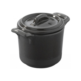 Miniatures Belle Cuisine hrnec s pokličkou černý 5,8 × 6 cm