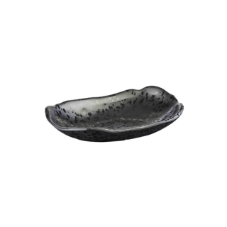 Glamour miska melamin 21,5 × 14,5 cm, černá