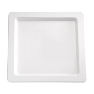 Tác melamin 33 × 33 × 2,5 cm, bílý
