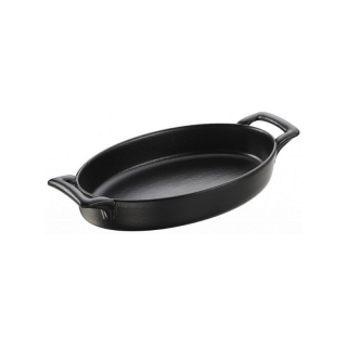 Belle Cuisine pekáč oválný černý 20 × 12,5 cm